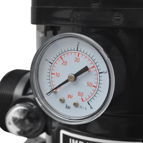 Sandfilter och 6-vägsventil blå 460 mm