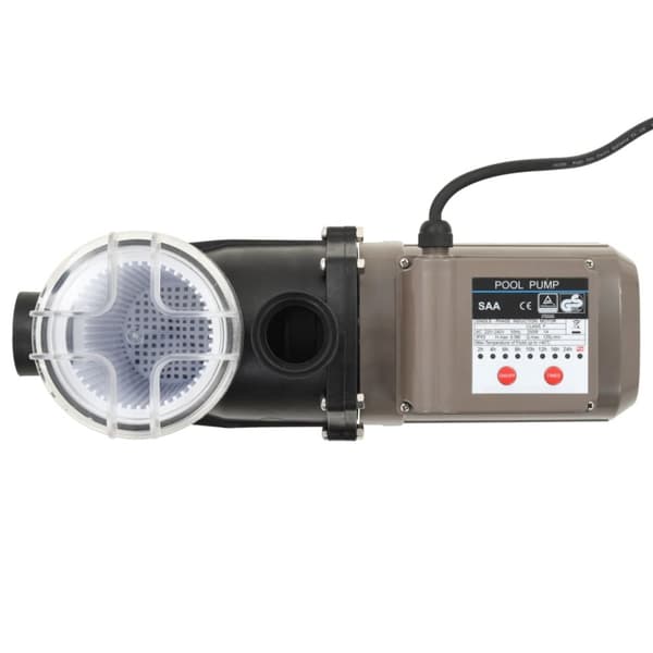 poolpumpe med timer 0,25 HK 8000 l/t. sort