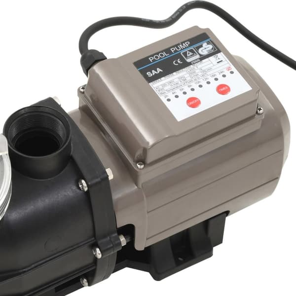 poolpumpe med timer 0,25 HK 8000 l/t. sort