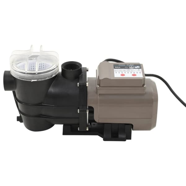 poolpumpe med timer 0,25 HK 8000 l/t. sort