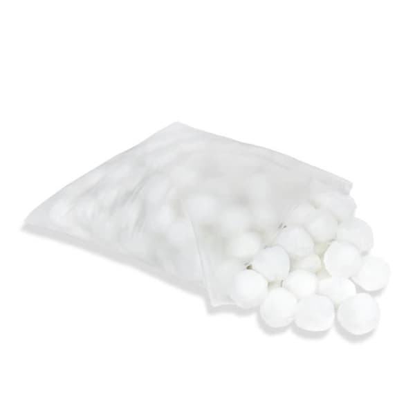 XMTECH poolfilterkulor 1400 g 50mm filterkulor Alternativ för 50 kg filtersand, vit