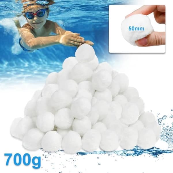 XMTECH Poolfilterkulor - Vit - 700 g - 50mm - Alternativ för 25 kg filtersand XMTECH Poolfilterkulor - Vit - 700 g - 50mm - Alternativ för 25 kg filtersand