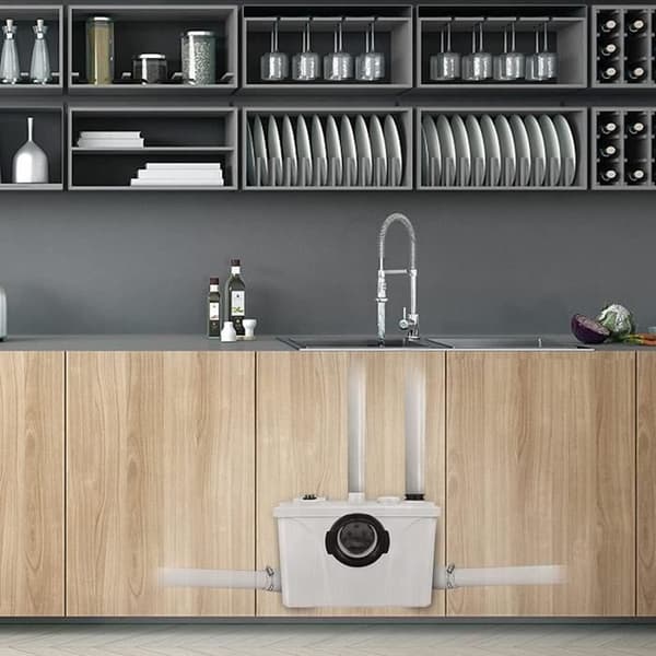 YUENFONG 4 I 1 avloppslyftsystem 700W Hushållsfekallyftpump Fekalmateriapump