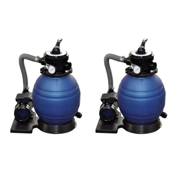 vidaXL Hiekkasuodatinpumput 2 kpl 400 W 11000 l/h -  Uima- & porealtaan suodattimet