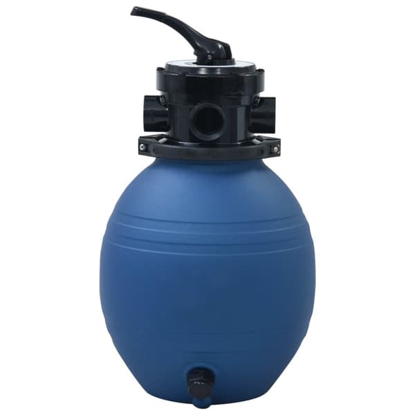 vidaXL sandfilter til pool ventil med 4 indstillinger 300 mm blå -  Pool & spa – filtre
