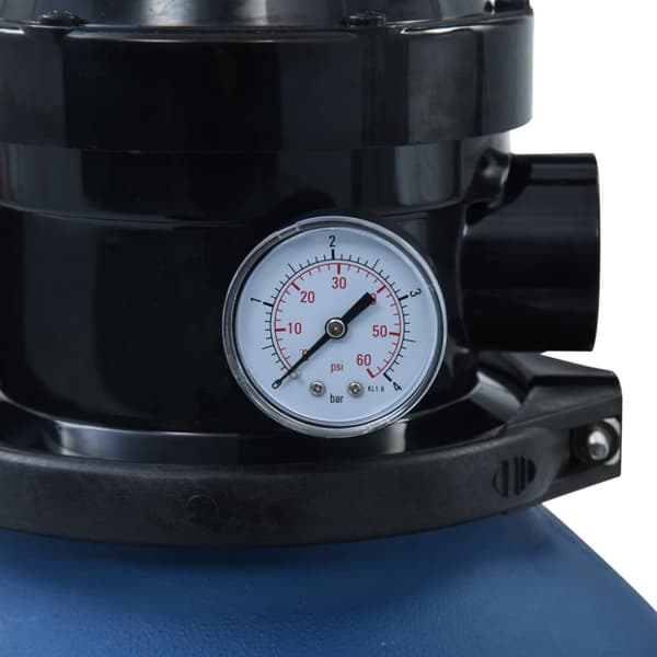 vidaXL sandfilter til pool ventil med 4 indstillinger 300 mm blå -  Pool & spa – filtre
