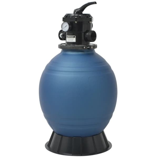 vidaXL sandfilter til pool multiventil med 6 indstillinger blå 460 mm -  Pool & spa – filtre