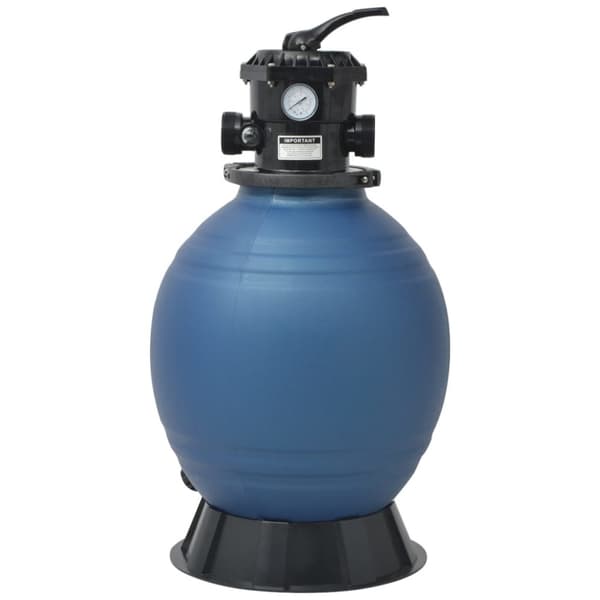 vidaXL sandfilter til pool multiventil med 6 indstillinger blå 460 mm -  Pool & spa – filtre