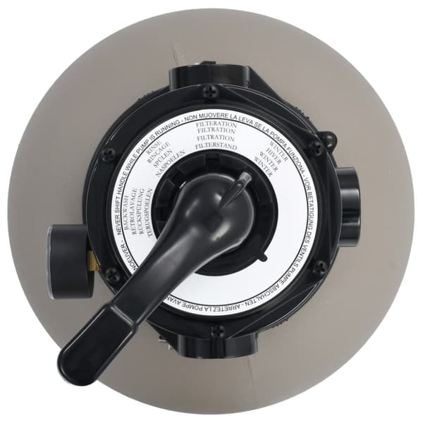 vidaXL Sandfilter med 4-vägsventil grå 350 mm -  Pool- & spafilter