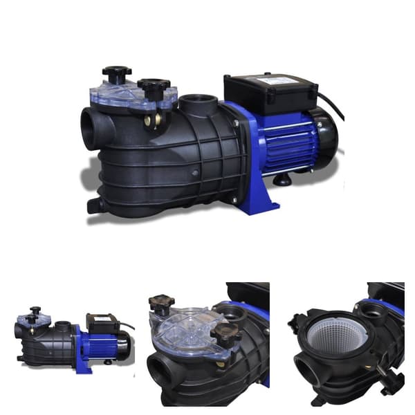 The Living Store poolpumpe elektrisk 500 W blå -  Pool & spa – filtre