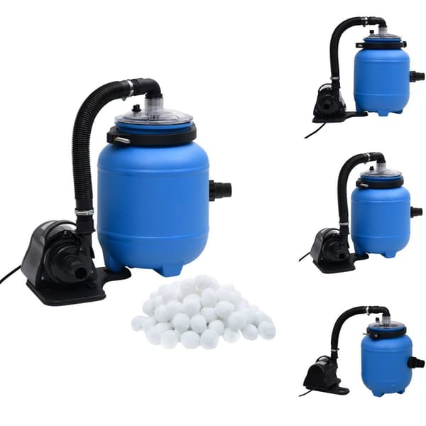 Pool & spa – filtre - Living poolfilterpumpe 4 m³/t sort og blå