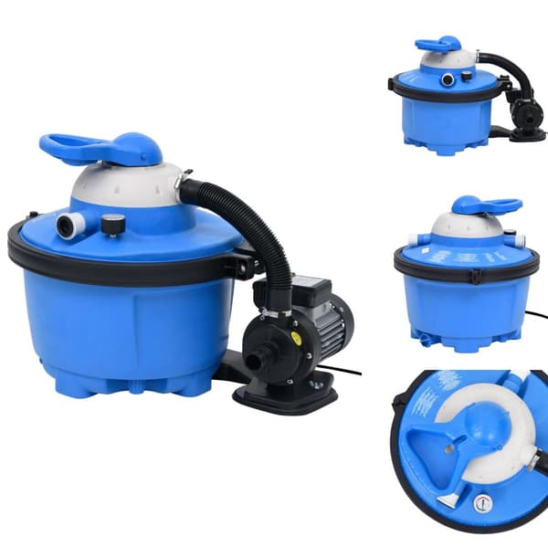 Pool & spa – filtre - Living sandfilterpumpe 385x620x432 mm 200 W 25 l blå og sort