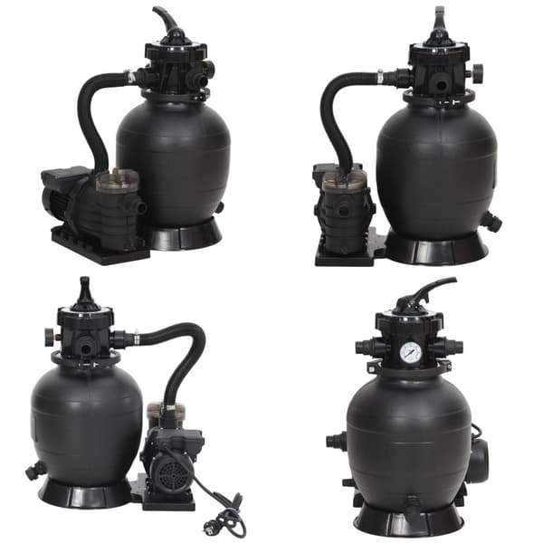Sandfilter til pool med forfilter sort - Sandfilter - Sandfiltre - Home & Living