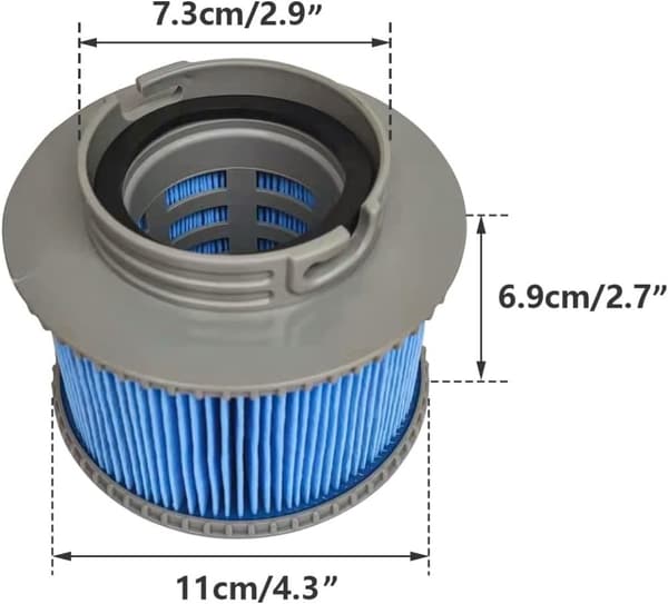 Suodatin ilmatäytteisille MSpa-altaille 4-pack - MSPA FD2089