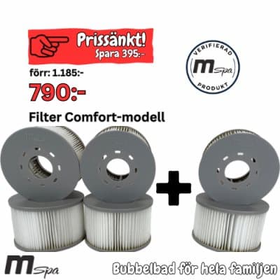 M-Spa Filterkampanj 3 För 2 Comfort-Serien