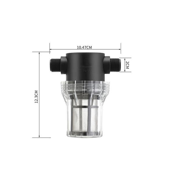 INF Høytflytende nettingfilter - 1/2" hann-gjenger vannsil 100 Mesh