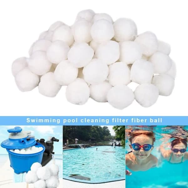 Aqualoon filterkulor för ROKOO sandfilter - 700g - Vit - Diameter 4mm - Fiber