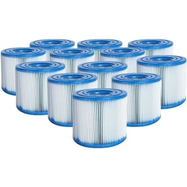 Filtret för H-typ Intex - 12-pack - Blå - Kassetfilter