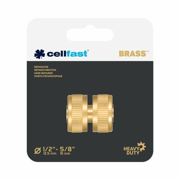 Letkun korjausliitin Cellfast 15 mm Messinki