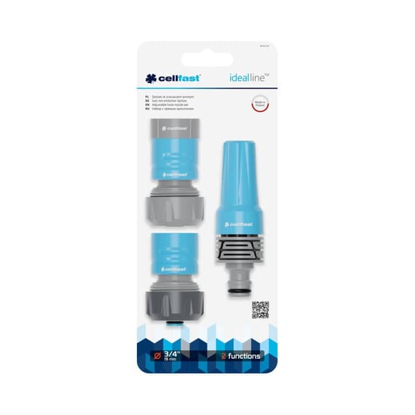 Slangtillbehörsset Cellfast Ideal 3/4" Ø 19 mm 3 Delar
