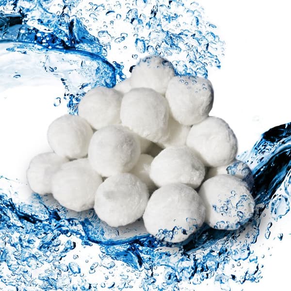 Poolfilterkulor, 1400g, Vit, Oskar Store
