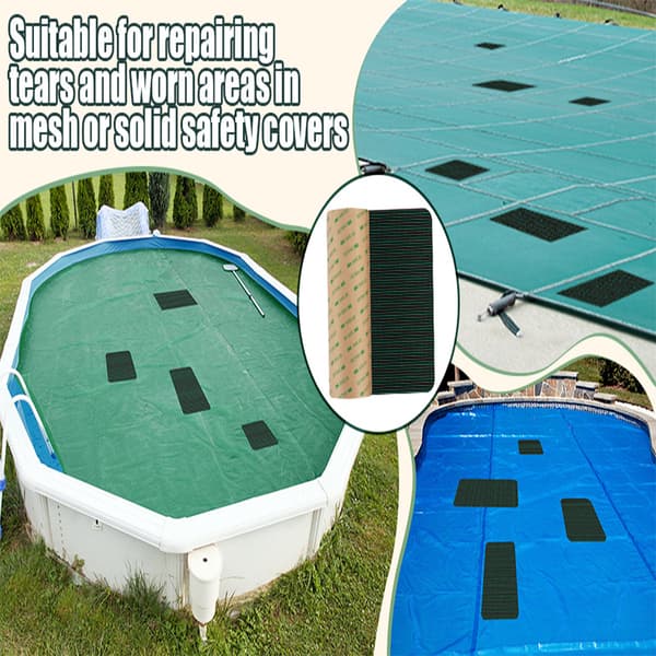 INF Pool Cover Patch, Heavy Duty Reparasjon Patch for over bakken og inground basseng 0