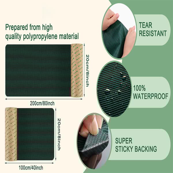 INF Pool Cover Patch, Heavy Duty Reparasjon Patch for over bakken og inground basseng 0