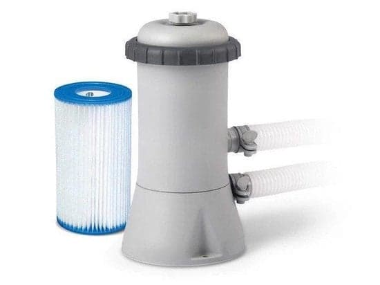 Intex 3785 L/H Poolpumpe med filter, slanger & beslag til DIY poolvedligeholdelse