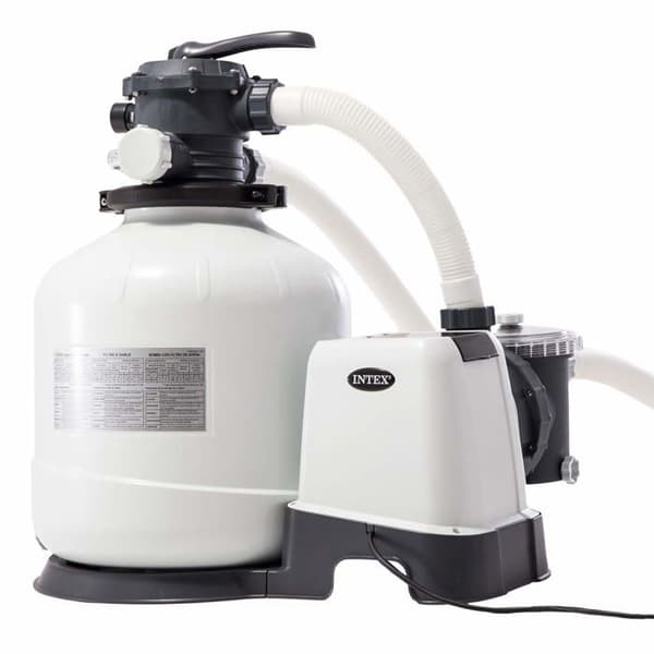 Sandfilter - INTEX - 26652 - Flöde 12 000 l/h - För ovanmarkspooler - 6-funktionsventil