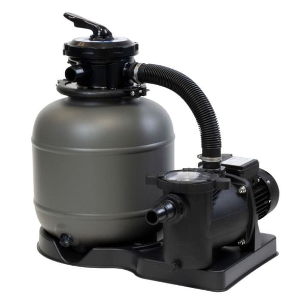 Grupp för utomhuspoolfiltrering - Pump + Sandfilter - Volym 20-25m3-6 m3/h - Effekt 400W - Edenéa