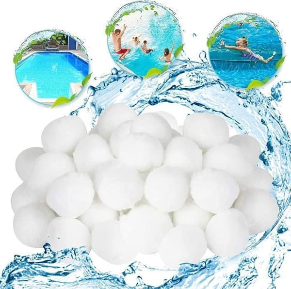 700 g vattenbruksfilterkulor för sandfilter Vattenrening Fiberbollsfiberfilter för poolspa