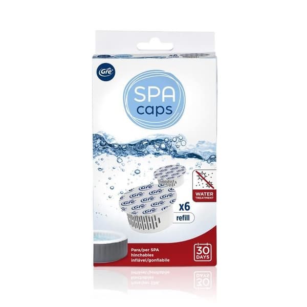 GRE SPA CAPS refills för desinfektion av uppblåsbara spa - Klorfria - 6 kapslar
