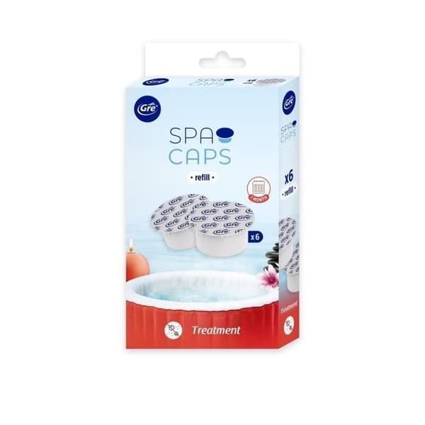 GRE SPA CAPS refills för desinfektion av uppblåsbara spa - Klorfria - 6 kapslar
