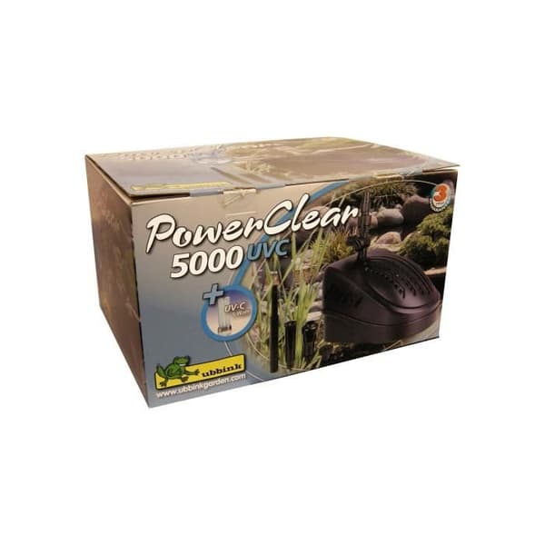 Powerclear 5000 -suodatinlammen pumppu - UBBINK - Vesisuihku ja mekaaninen sekä UV-C-suodatus