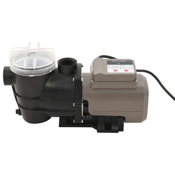 Poolpump med timer svart 0,25 HK 8000 L/tim