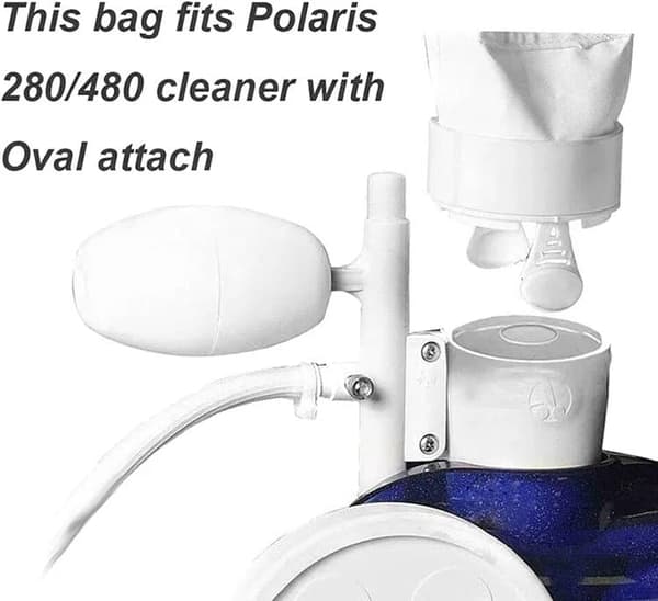 Lollanda Uima-altaan Puhdistuspussit - Uima-altaan puhdistuspakkaus sopii Polaris 280 & 480 -malleihin vetoketjulla-1/2 pakkauksella