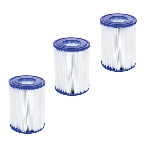 Uima-altaan suodatinosa, mitat 4,17 x 4,17 x 10,7 tuumaa,3kpl