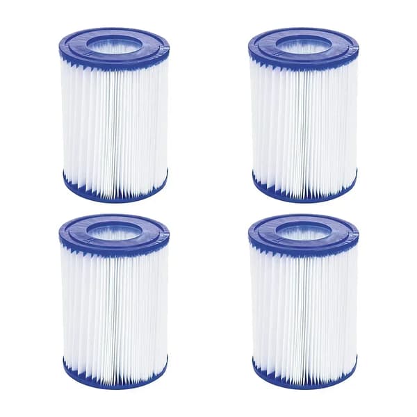 Uima-altaan suodatinosa, mitat 4,17 x 4,17 x 10,7 tuumaa,4kpl