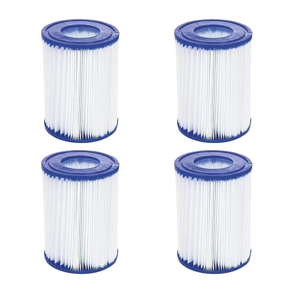 Uima-altaan suodatinosa, mitat 4,17 x 4,17 x 10,7 tuumaa,4kpl