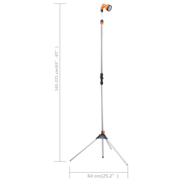 havebruser med trefod 221 cm aluminium
