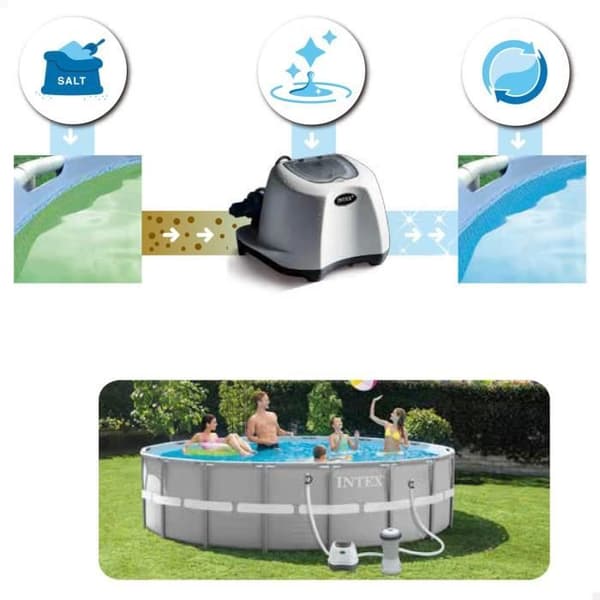 Intex - 26662 - QS200 saltsterilisator för simbassänger upp till 8 m3