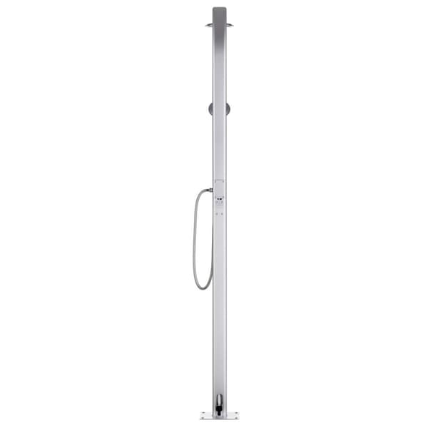 havebruser med grå bund 220 cm aluminium