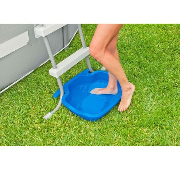 INTEX Pediluve - 56 x 46 x 9 cm - Blå eller grå (slumpmässig färg)