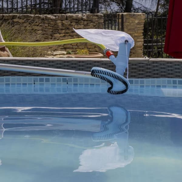 Pooldammsugare stor borste plus nät WERKA PRO