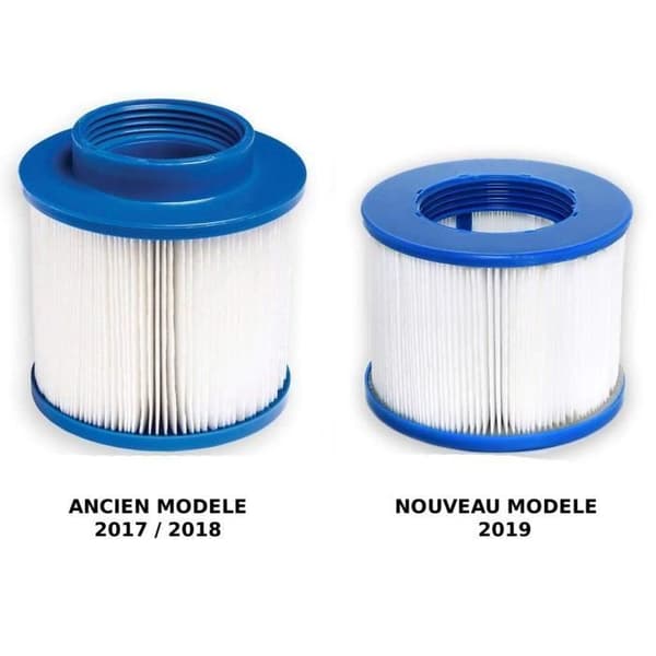 Skruvfilterpatron - Aqua Spa - Set med 4 - 120 lagerpapper - 80 mm höjd - 100 mm diameter
