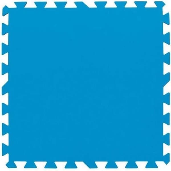 BESTWAY Set med 9 golvskyddsplattor i blått skum 50 x 50 cm 3 mm tjocka (golvmatta för ovanjordspool eller uppblåsbart spa)