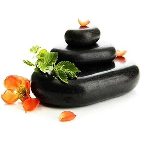Master Massage 3/4 Rund Basalt Stone Pack, 9,5 x 8 x 2,7 CM