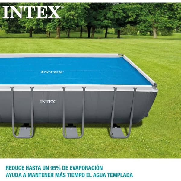 Rektangulärt bubbelskydd 5,49 x 2,74 m blå - Intex