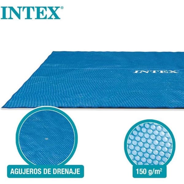 Rektangulärt bubbelskydd 5,49 x 2,74 m blå - Intex