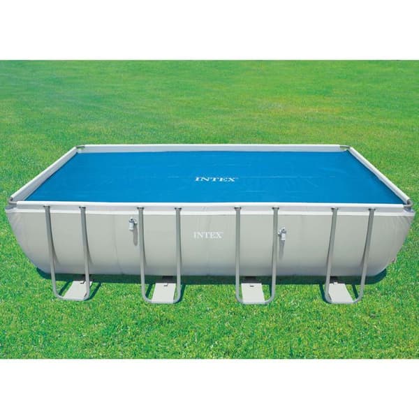 Bubbelduk - INTEX - 4,88 x 2,44 m - Rektangulär - 120/270 mikrometer - Sparar värme